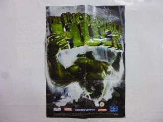 GBA The Incredible Hulk Poster