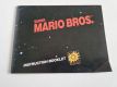 NES Super Mario Bros. USA Manual