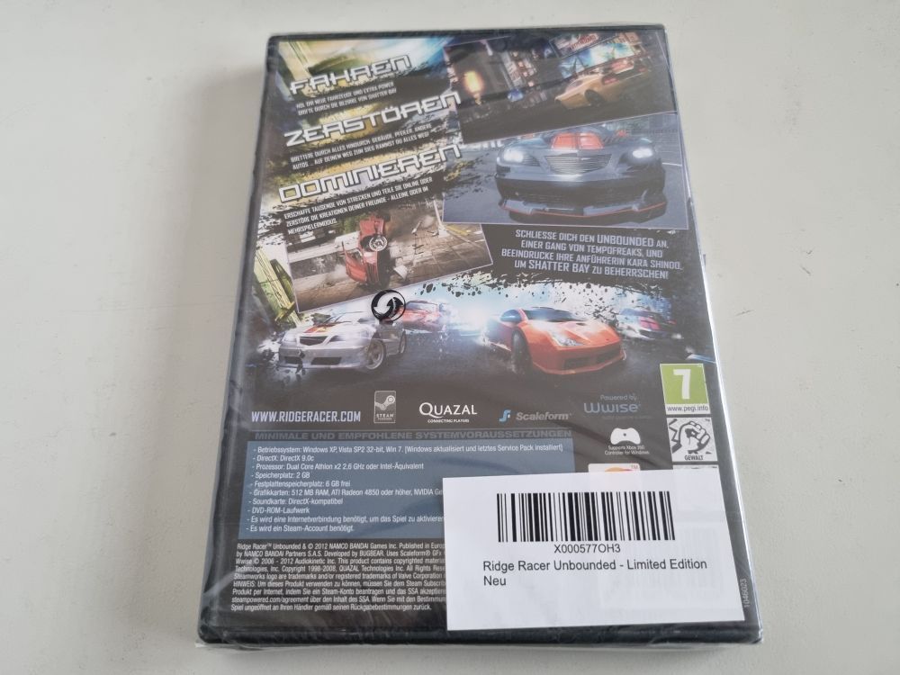 PC Ridge Racer - Unbounded - Limited Edition - zum Schließen ins Bild klicken