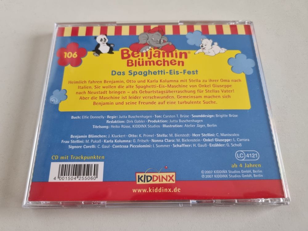 Benjamin Blümchen - 106 Das Spaghetti-Eis-Fest - zum Schließen ins Bild klicken