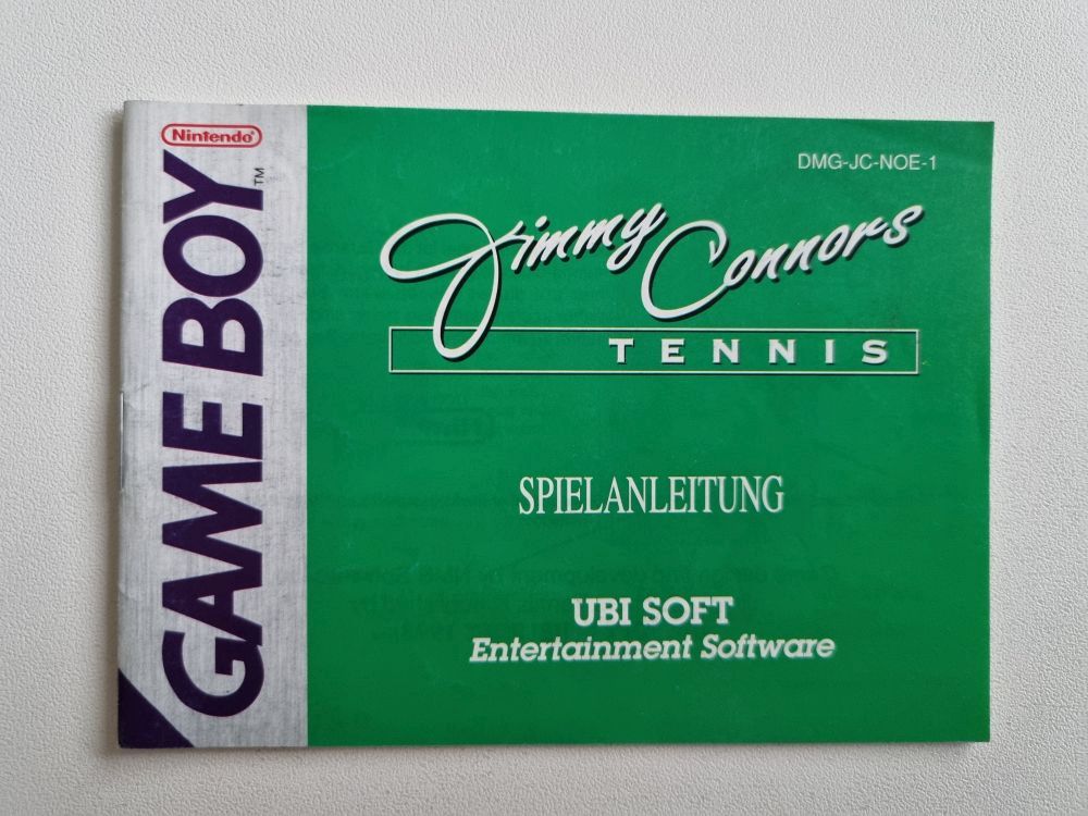 GB Jimmy Connors Tennis NOE Manual - zum Schließen ins Bild klicken