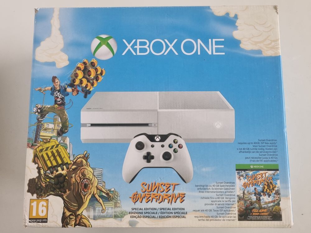 Xbox One 500GB Special Edition - Sunset Overdrive - zum Schließen ins Bild klicken