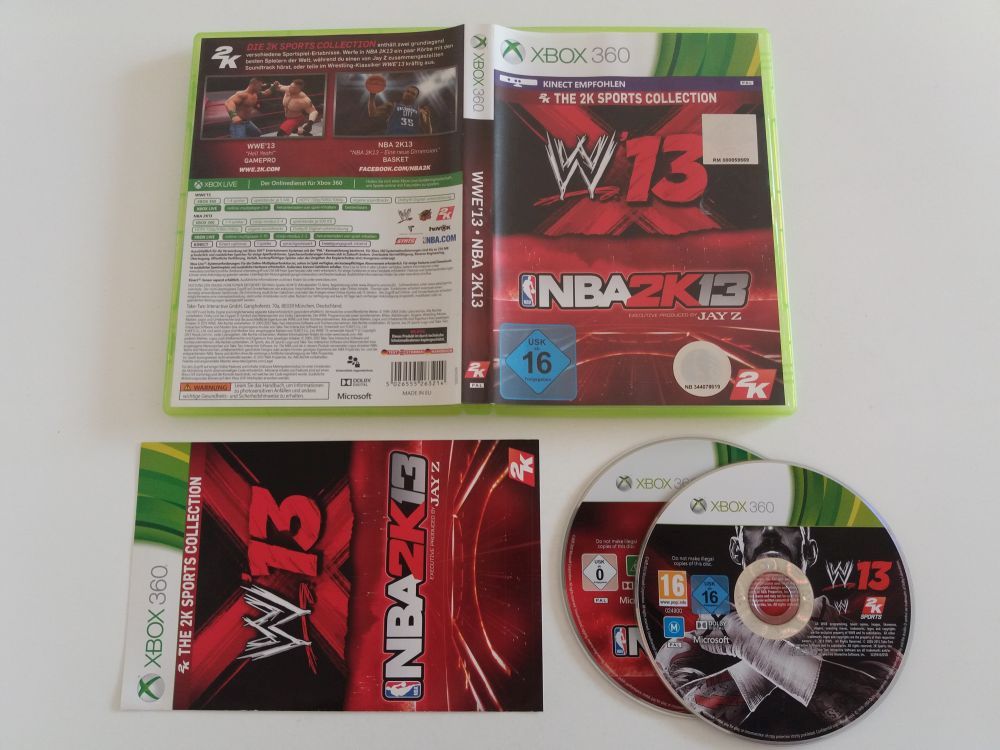 Xbox 360 The 2K Sports Collection WWE 13 / NBA 2K13 - zum Schließen ins Bild klicken