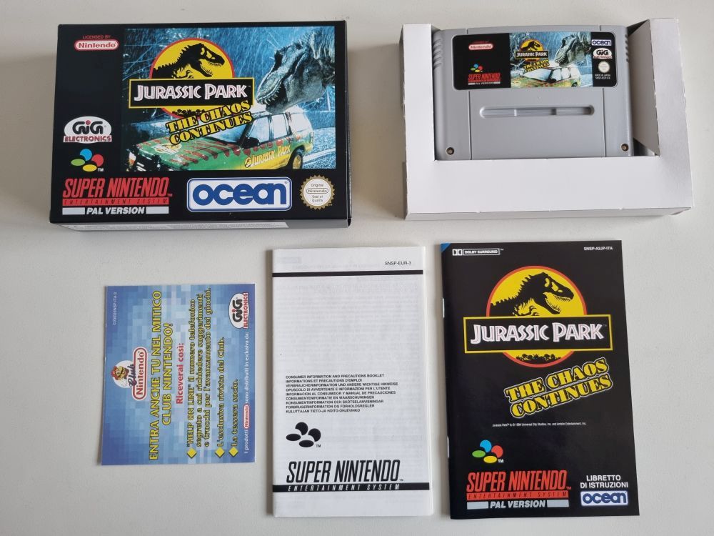 SNES Jurassic Park - The Chaos Continues ITA - Click Image to Close