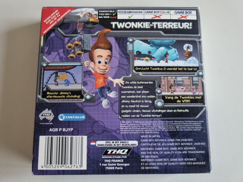 GBA Jimmy Neutron Boy Genius - Attack of the Twonkies HOL - Click Image to Close