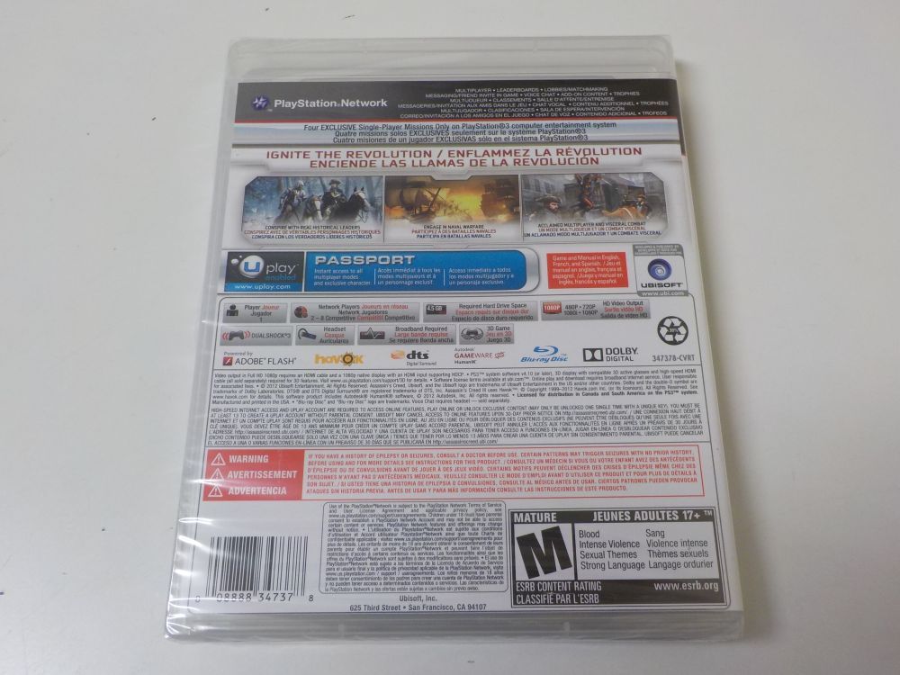 PS3 Assassin's Creed III Ubiworkshop Edition - Click Image to Close