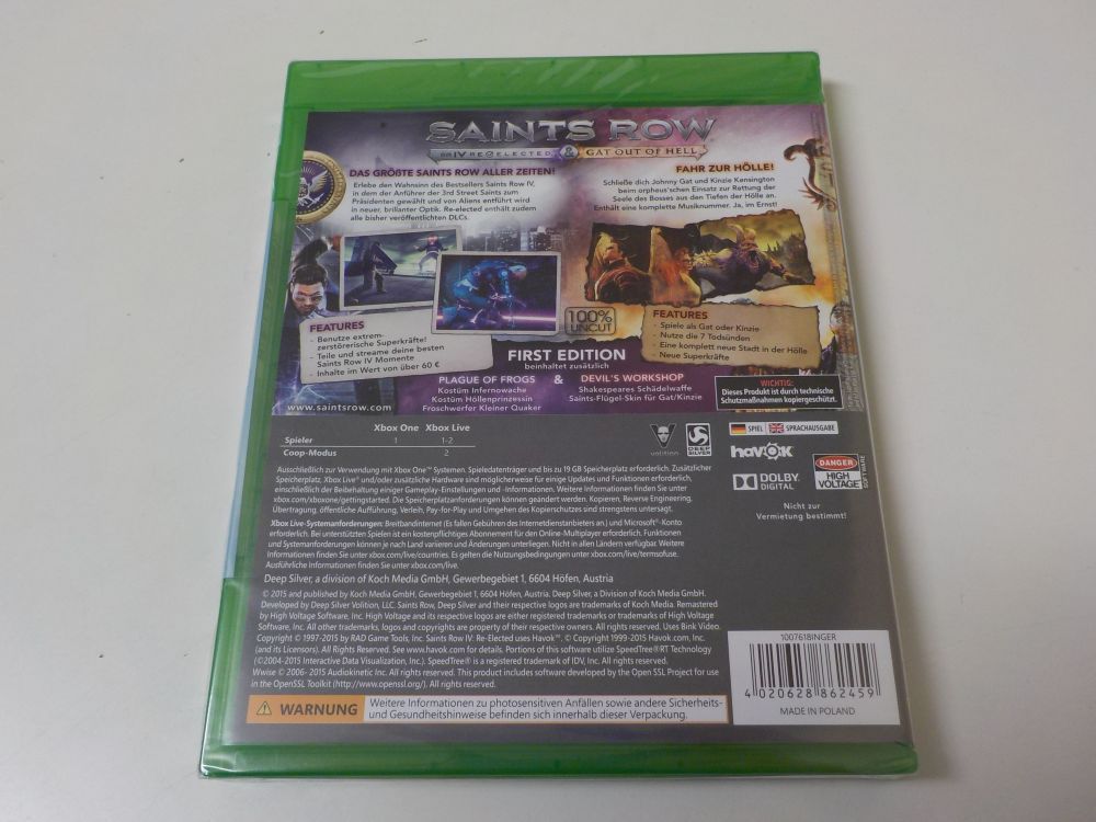 Xbox One Saints Row 4 Re Elected & Gas out of Hell - zum Schließen ins Bild klicken