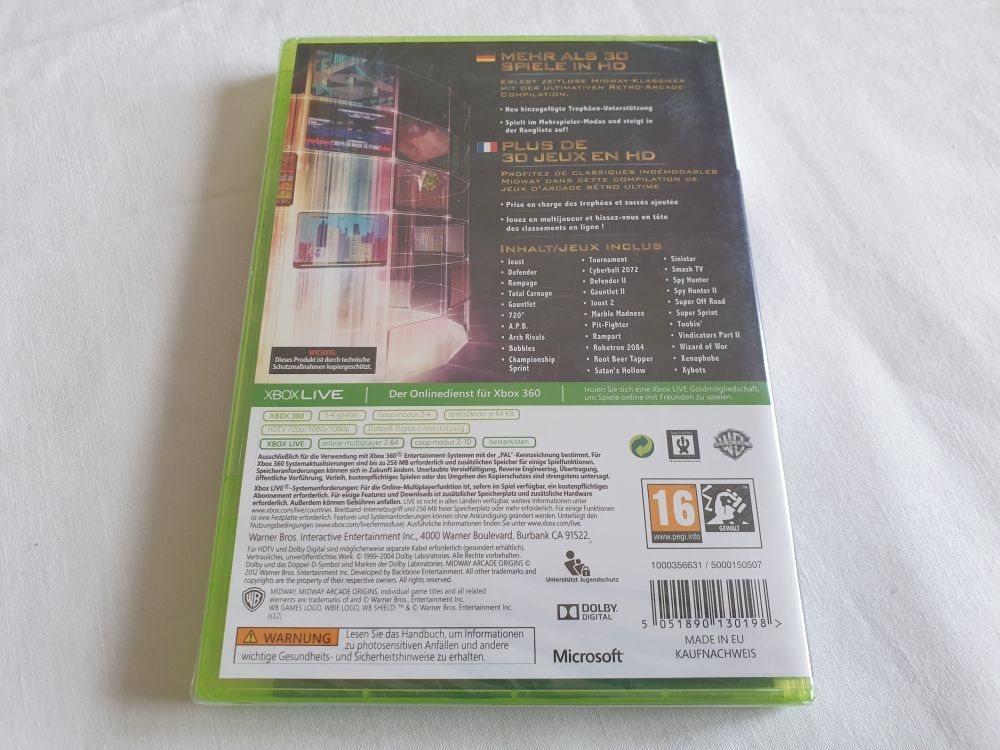 Xbox 360 Midway Arcade Origins - zum Schließen ins Bild klicken