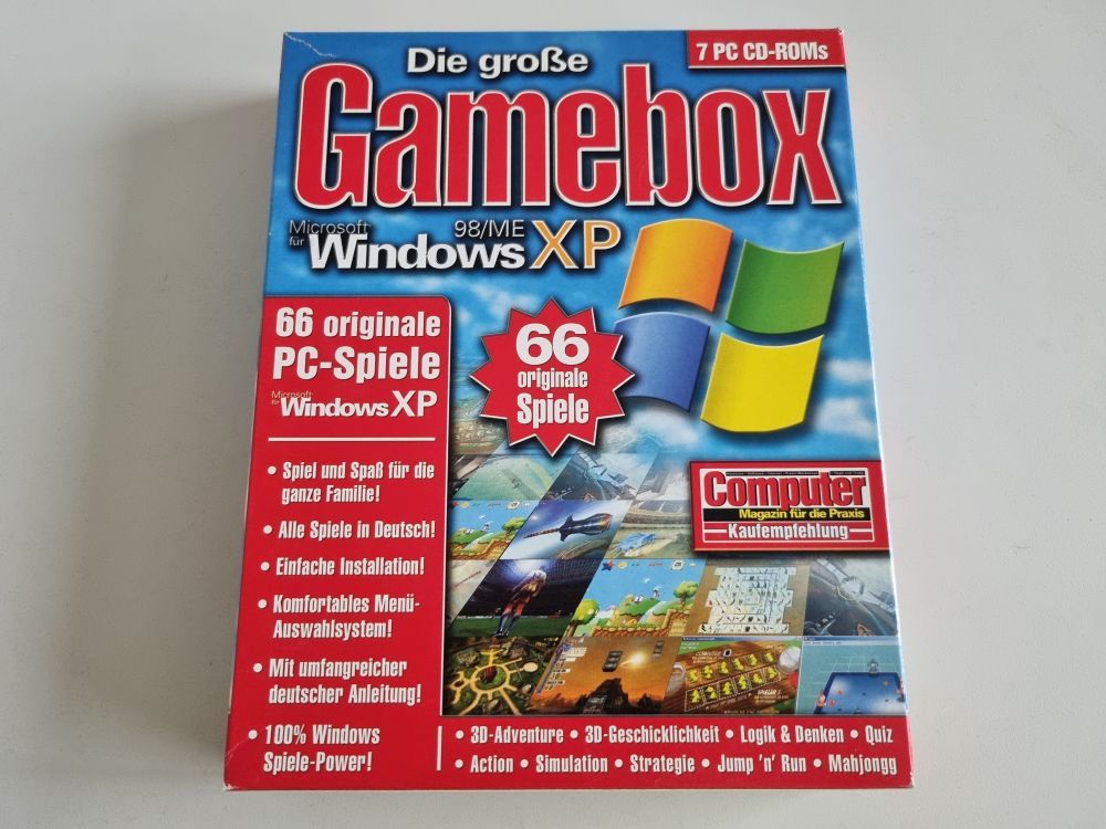 PC Die große Gamebox für Microsoft Windows XP - zum Schließen ins Bild klicken
