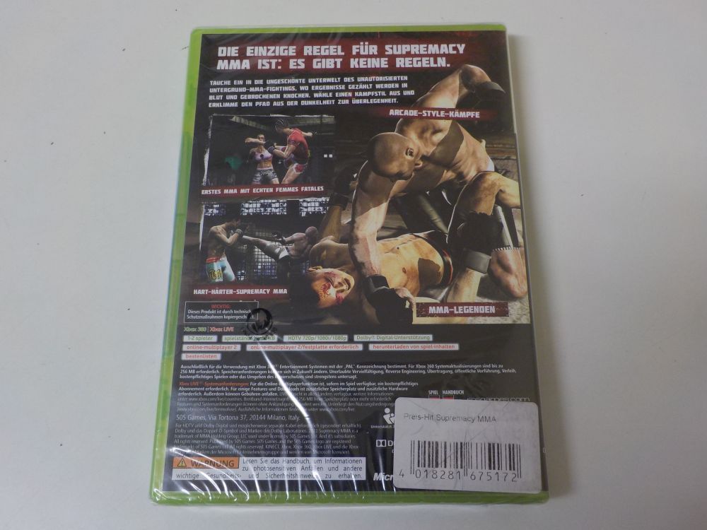 Xbox 360 Supremacy MMA - zum Schließen ins Bild klicken
