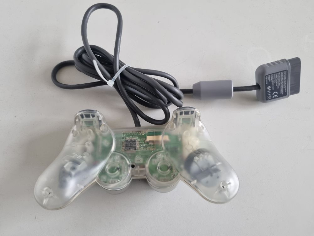 PS1 Dualshock Controller - Clear - Click Image to Close