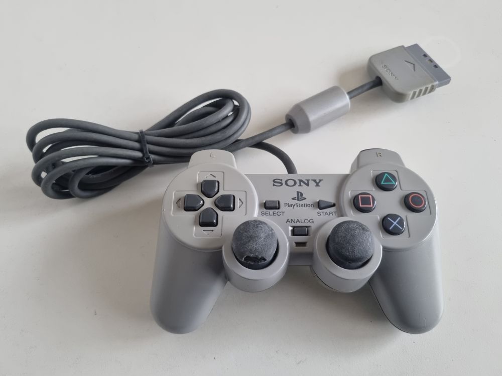 PS1 Dualshock Controller - Grey - Click Image to Close