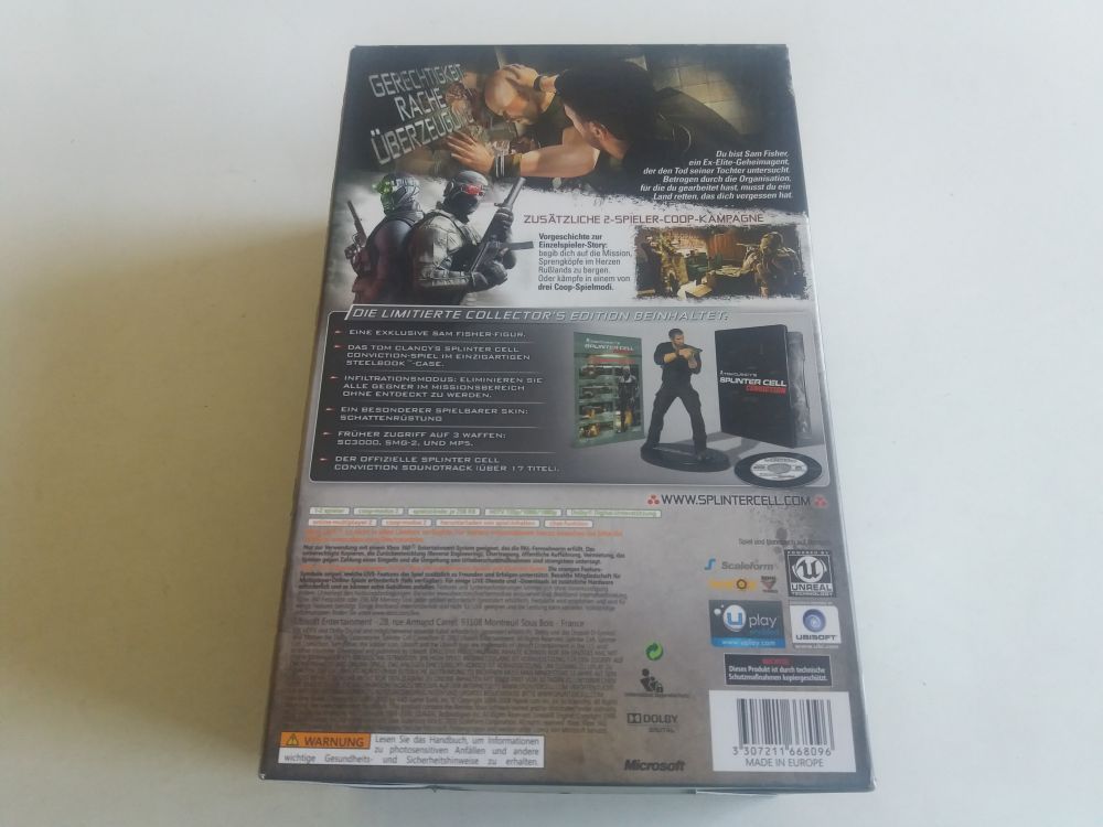 Xbox 360 Tom Clancy's Splinter Cell Conviction Limited Edition - zum Schließen ins Bild klicken