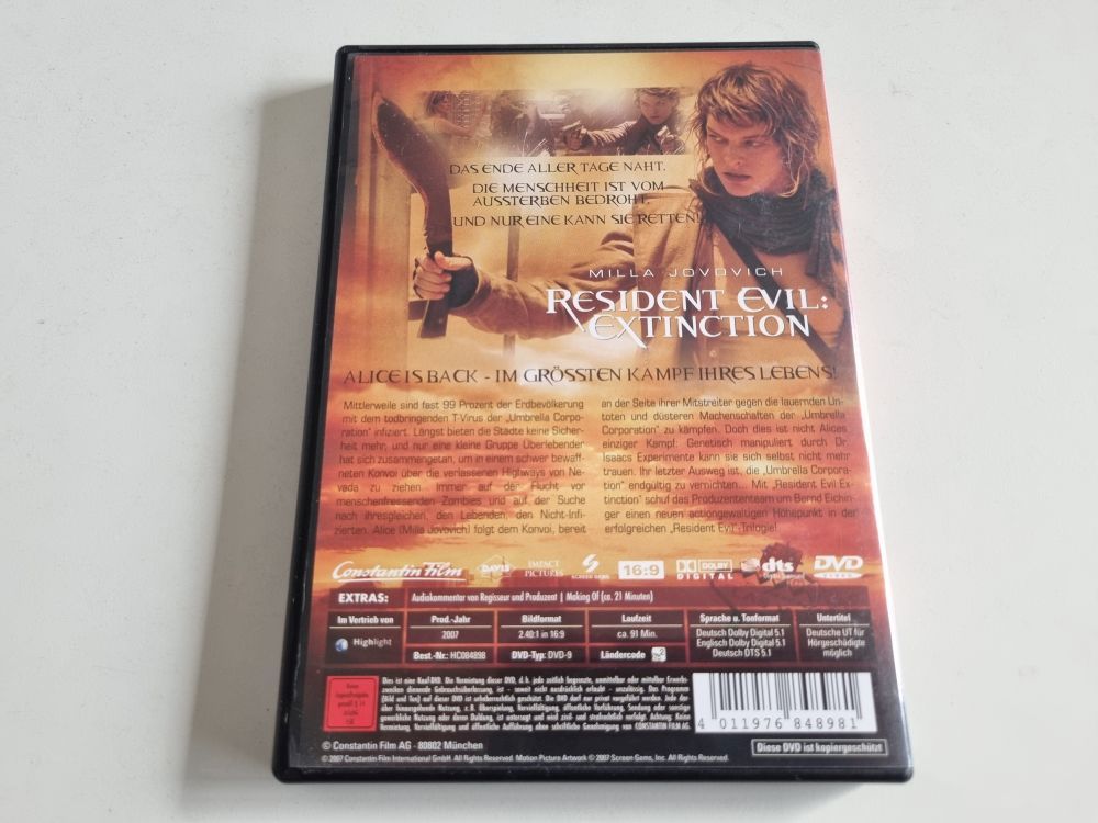 DVD Resident Evil: Extinction - zum Schließen ins Bild klicken