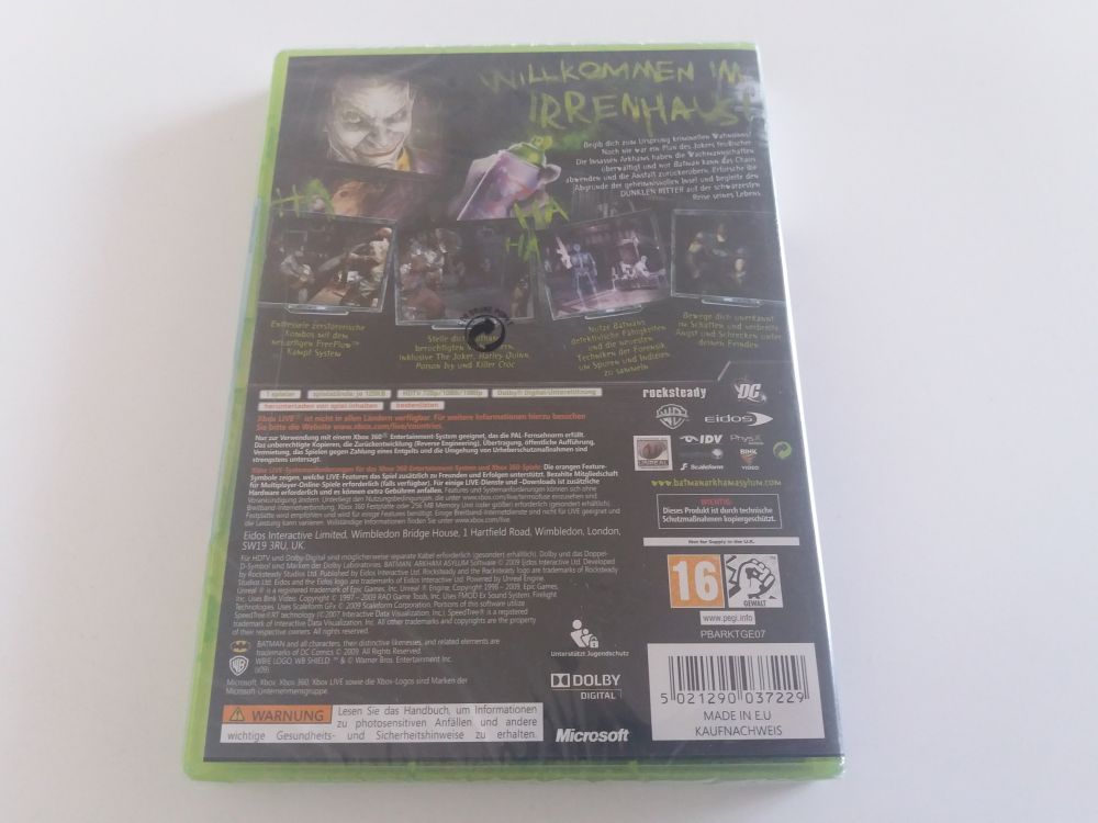 Xbox 360 Batman Arkjam Asylum - zum Schließen ins Bild klicken