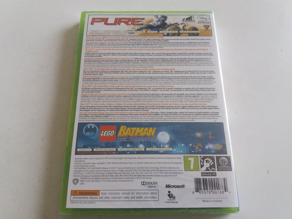 Xbox 360 Pure / LEGO Batman The Video Game - zum Schließen ins Bild klicken