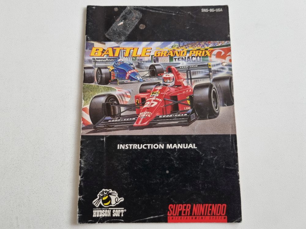 SNES Battle Grand Prix USA Manual - Click Image to Close
