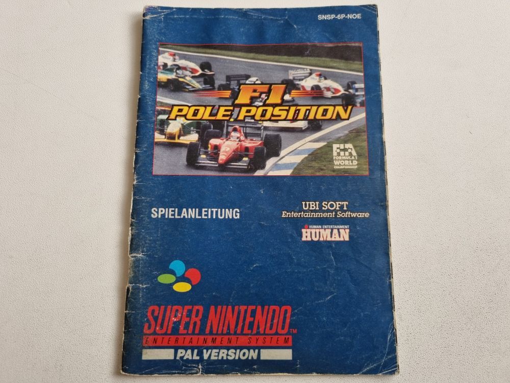 SNES F1 Pole Position NOE Manual - Click Image to Close