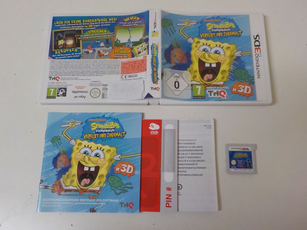3DS Spongebob Schwammkopf Verflixt und Zugemalt - Click Image to Close