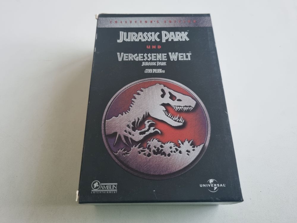 VHS Jurassic Park 1 + 2 Collector's Edition - zum Schließen ins Bild klicken