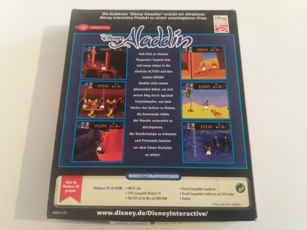 PC Disney Klassiker - Aladdin - zum Schließen ins Bild klicken