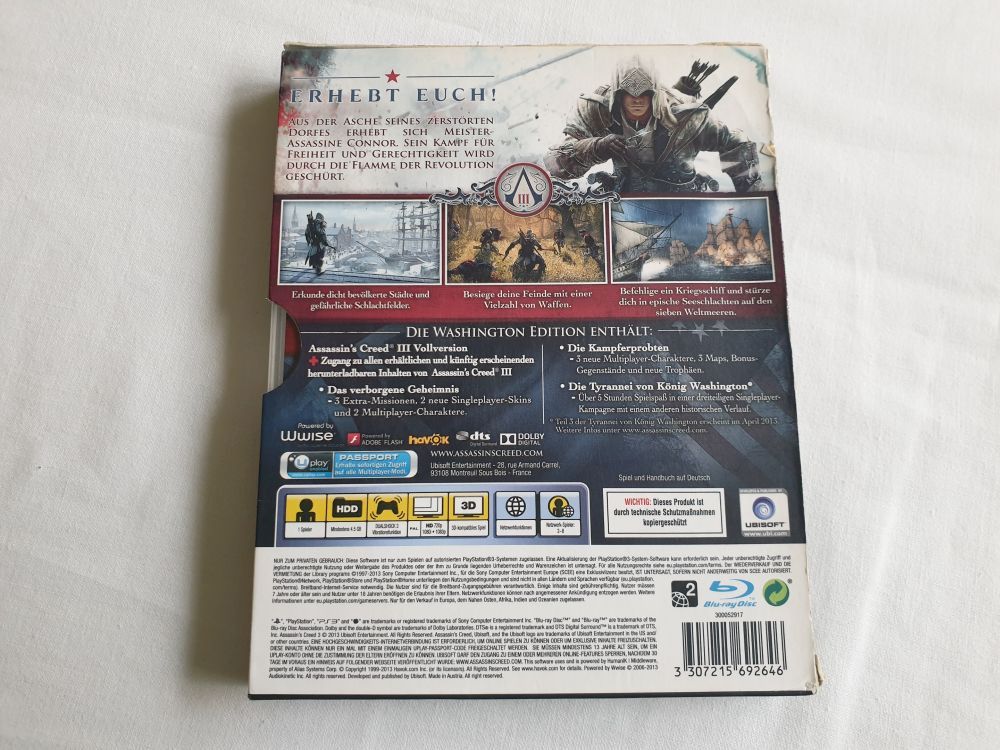 PS3 Assassin's Creed III - Washington Edition - zum Schließen ins Bild klicken