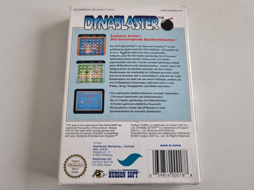 NES Dynablaster FRG - zum Schließen ins Bild klicken