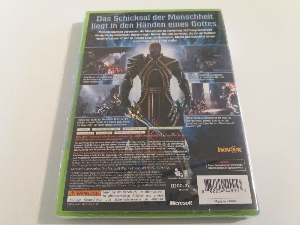 images Too Human Xbox 360 Price retrogamecollectorheaven