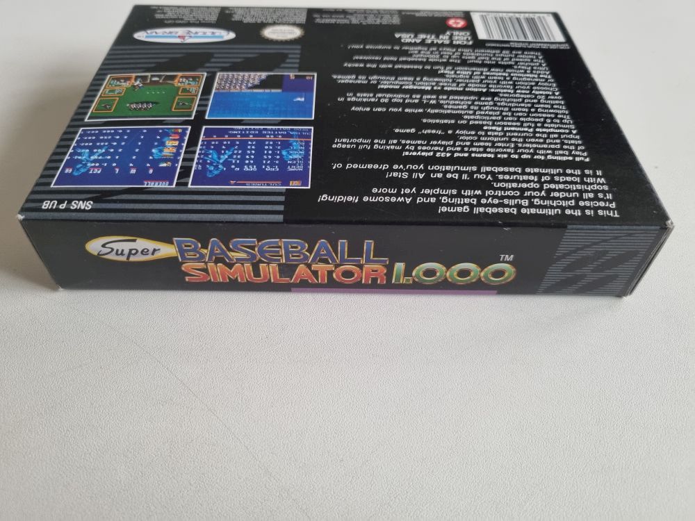SNES Super Baseball Simulator 1000 USA - zum Schließen ins Bild klicken