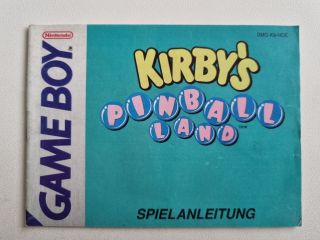 GB Kirby's Pinball Land NOE Manual