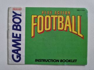 GB Play Action Football USA Manual