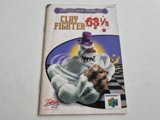 N64 Clay Fighter 63 1/3 EUU Manual