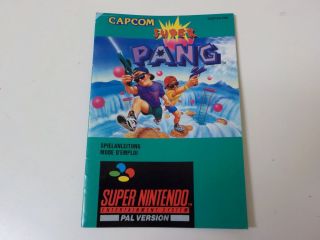 SNES Super Pang FRG Manual