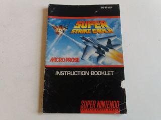 SNES Super Strike Eagle USA Manual
