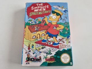 NES The Simpsons Bart vs. The Space Mutants NOE