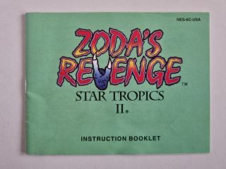 NES Star Tropics 2 - Zoda's Revenge USA Manual