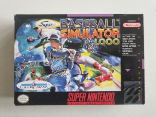 SNES Super Baseball Simulator 1000 USA