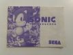 MS Sonic The Hedgehog Manual MS Sonic The Hedgehog Manual