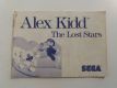 MS Alex Kidd The Lost Stars Manual MS Alex Kidd The Lost Stars Manual