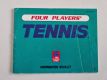 NES Four Players Tennis UKV Manual