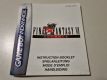 GBA Final Fantasy VI Advance NFHUG Manual