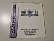 GBA Final Fantasy I & II - Dawn of Souls NFHUG Manual